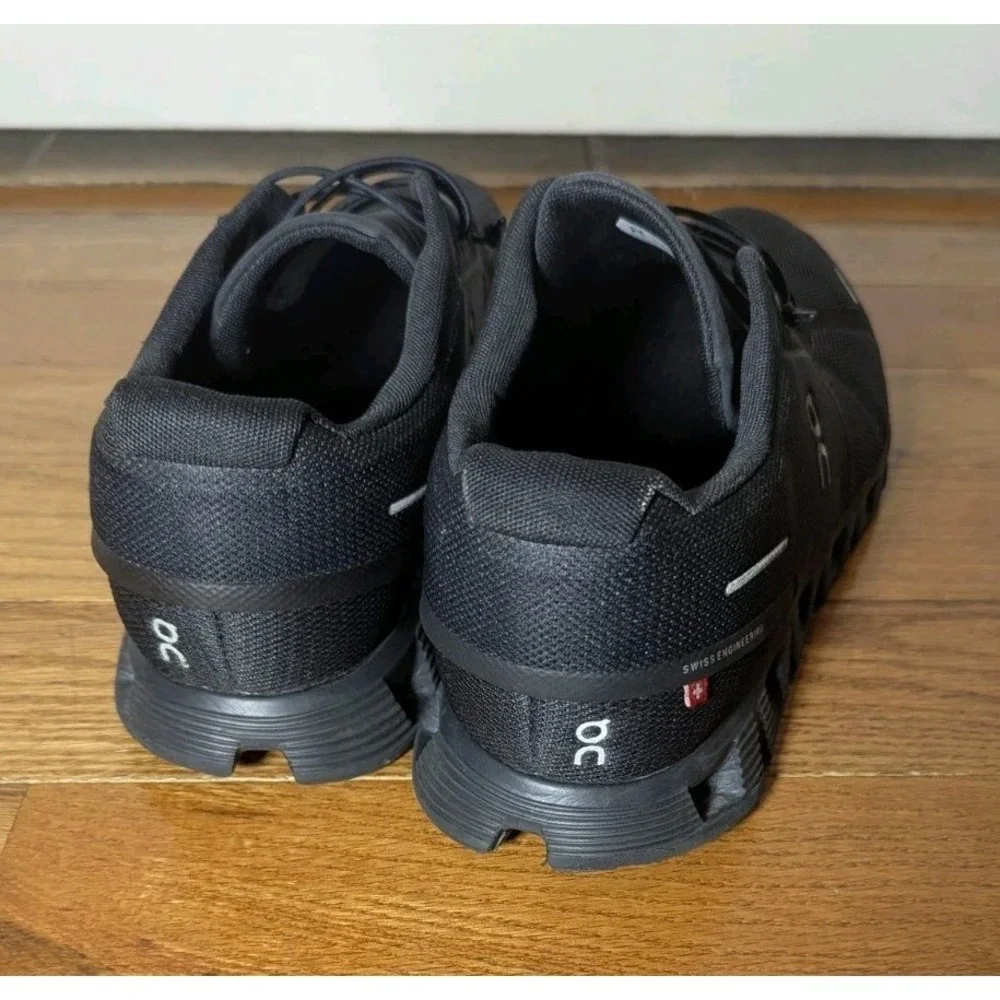 Athleisure ON Cloud 5 All Black 59-98986 Men's 12.5 Running Sneakers Swiss